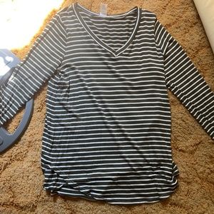 Sew in love V neck long sleeve